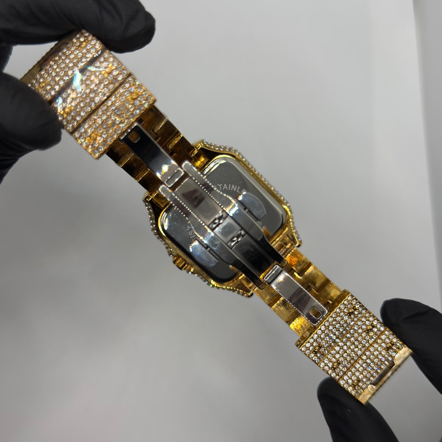 CARTIER karan Aujla watch golden color