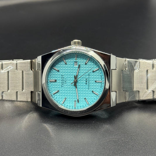 TISSOT PRX TIFNY  dial with silver chain