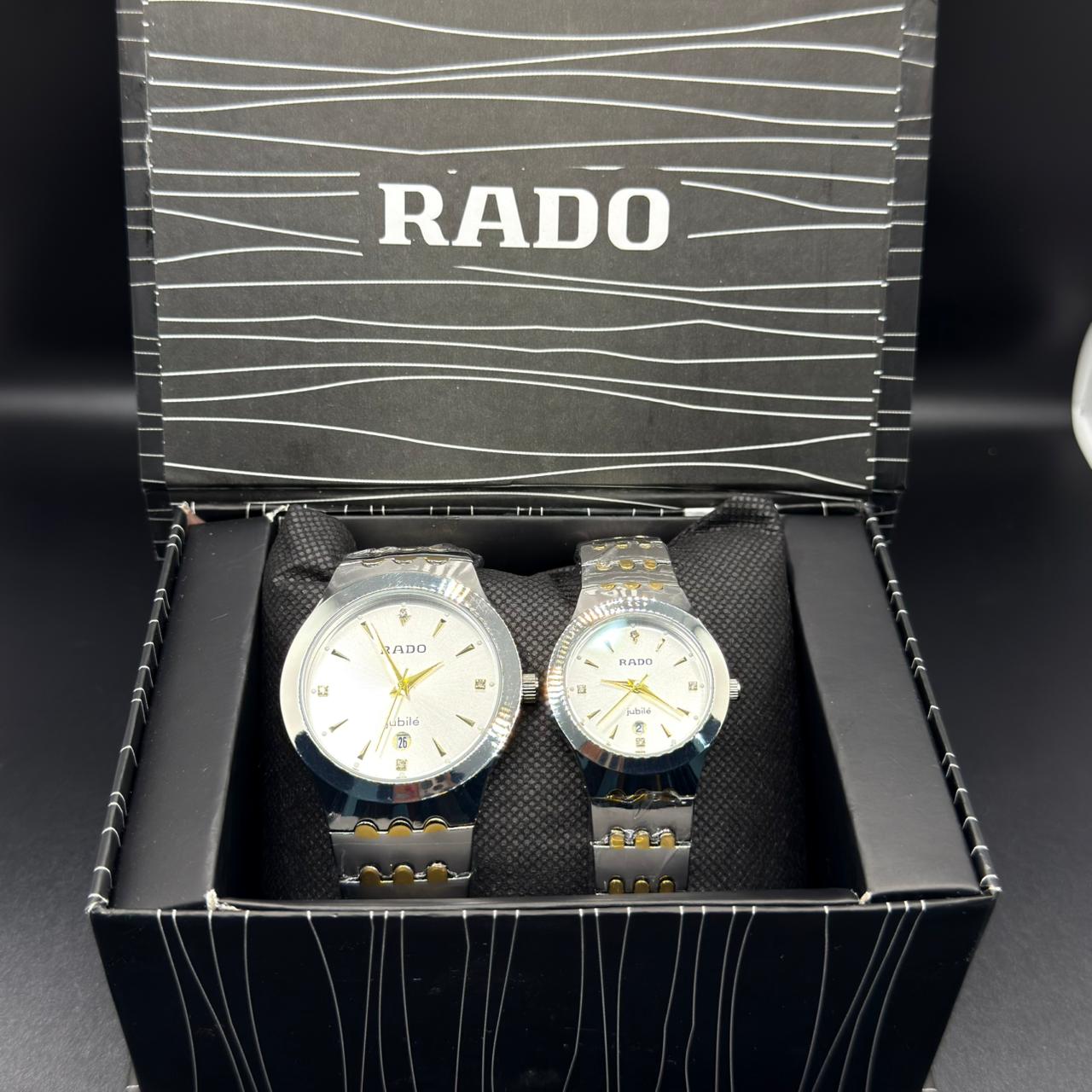 RADO couple watch jublie  with white dial DATE just