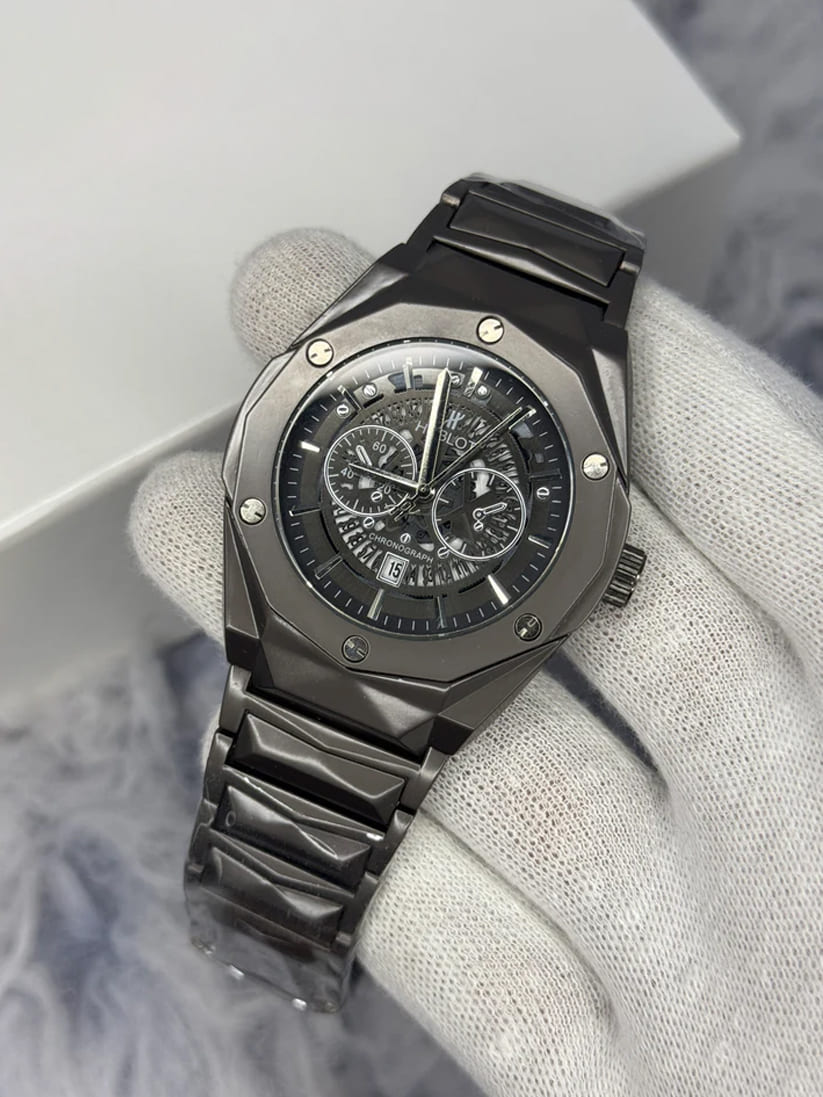 Hublot Diamond Cut Skeleton Watch