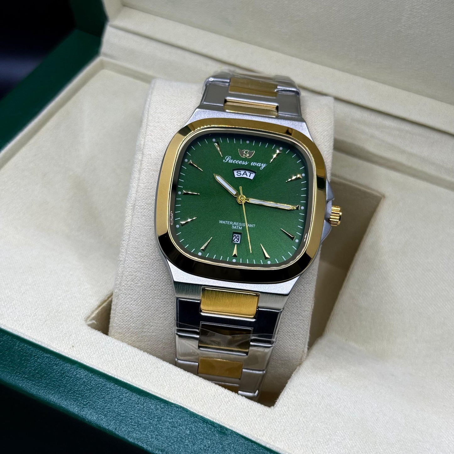 Success way truetone  with green dial DAY & DATE