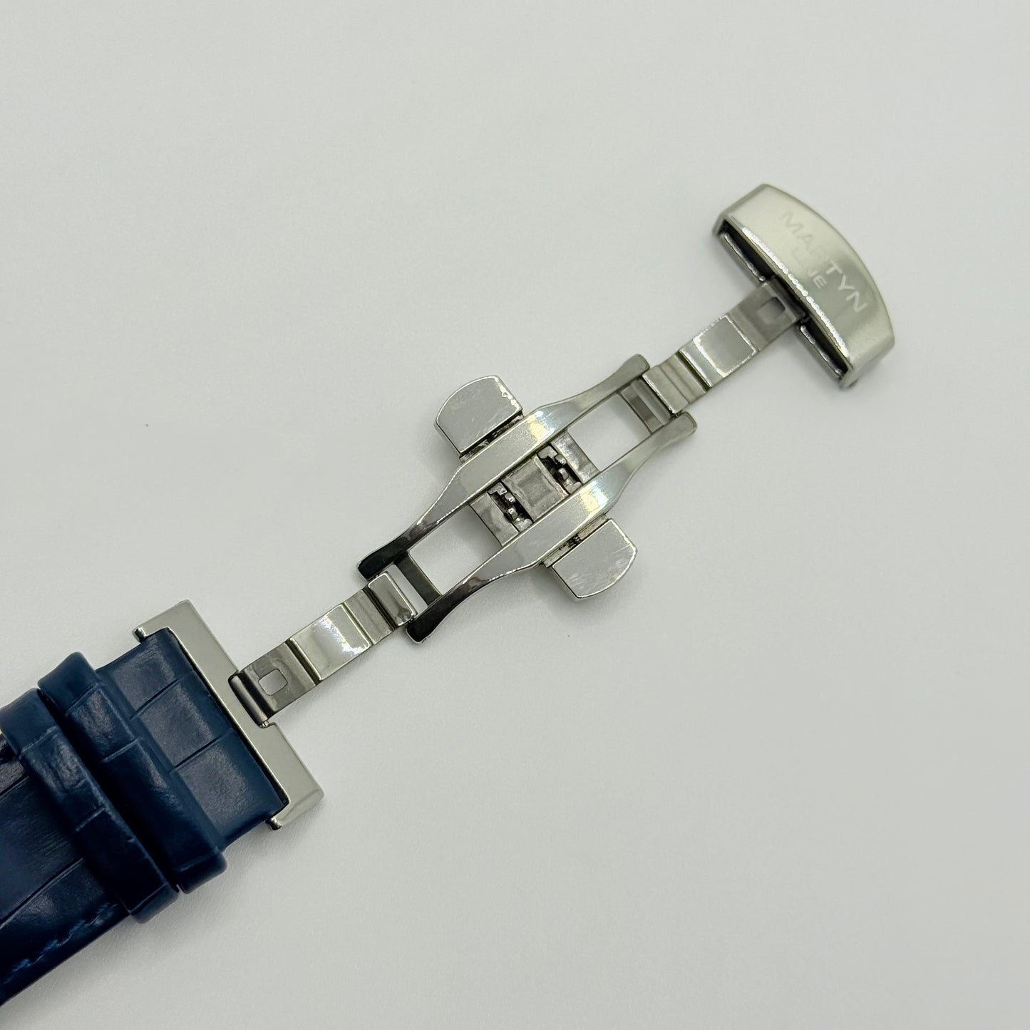 MARTIN blue dial with blue leather strap watch