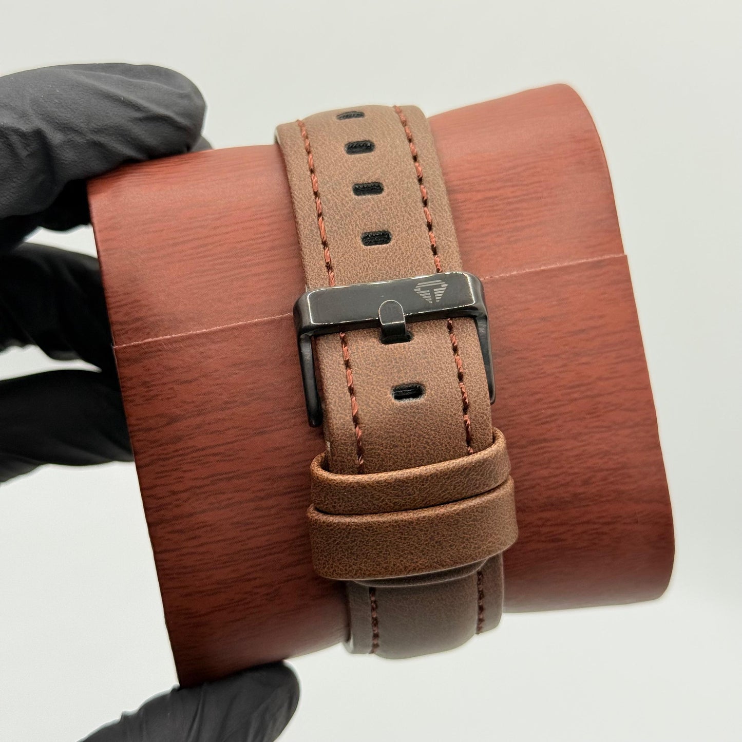 TOMI brown colour strap with square dial watch