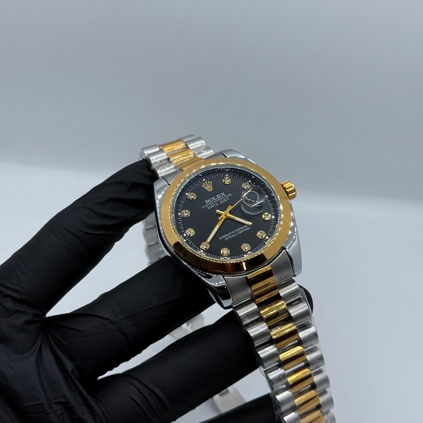 Rolex Truetone with Black dial SEMI AUTO