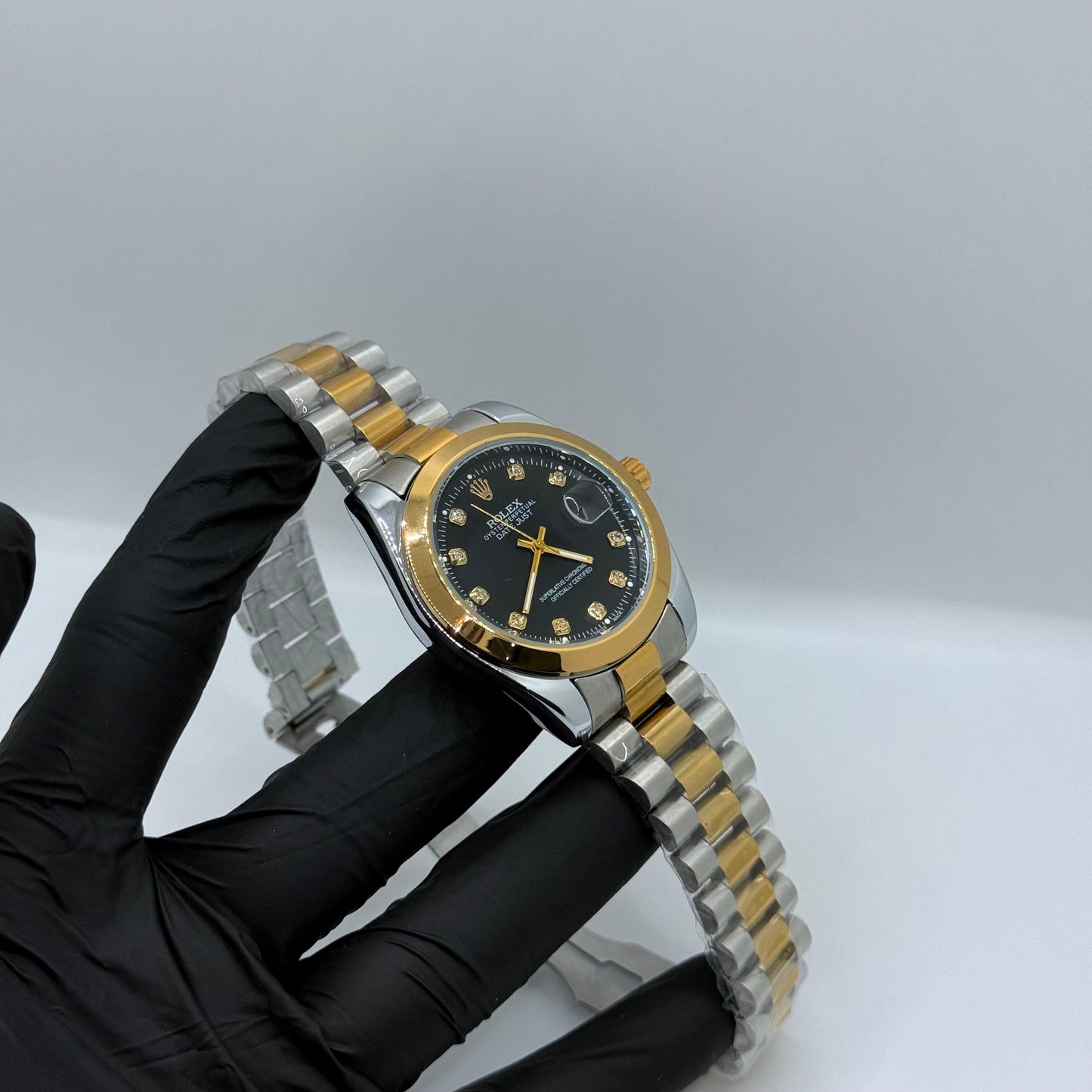 Rolex Truetone with Black dial SEMI AUTO